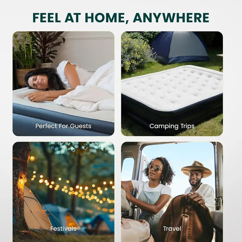King Size Air Bed with Built-in Electric Pump